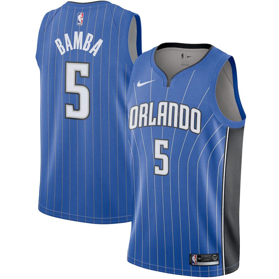 Men Orlando Magic #5 Mohamed Bamba Nike Royal Swingman NBA Jersey